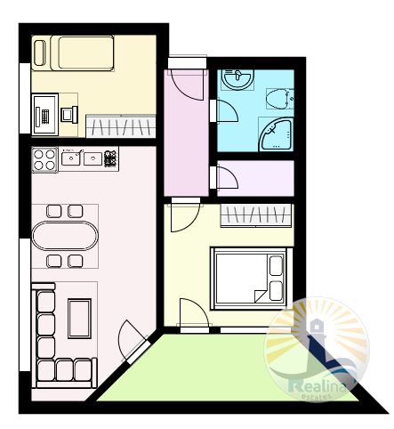 Sea Chic: Apartament de lux cu două dormitoare în Sarafovo - 0