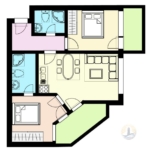 Moderne Zwei-Zimmer-Wohnung in Pomorie - 0