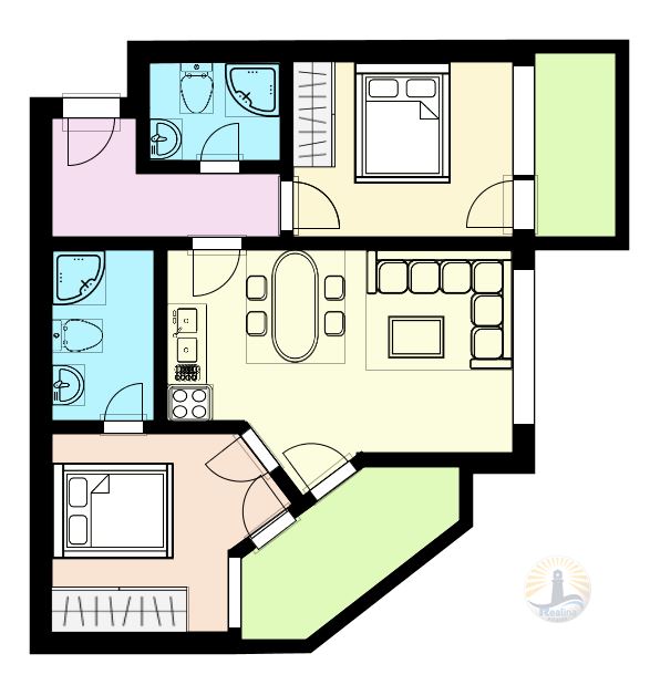 Apartament modern cu două camere în Pomorie - 0