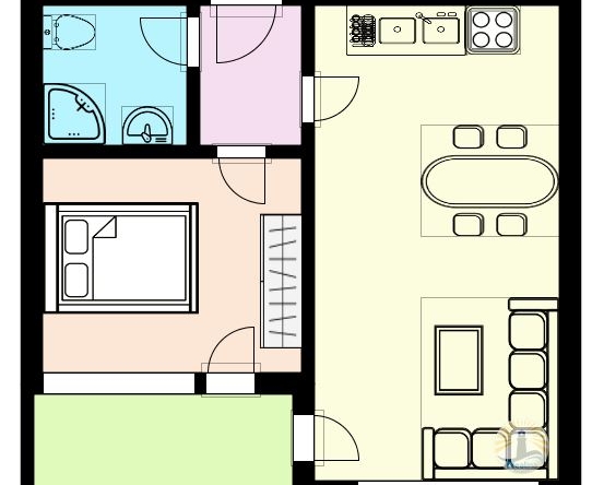 Przestronny apartament z jedną sypialnią - 0