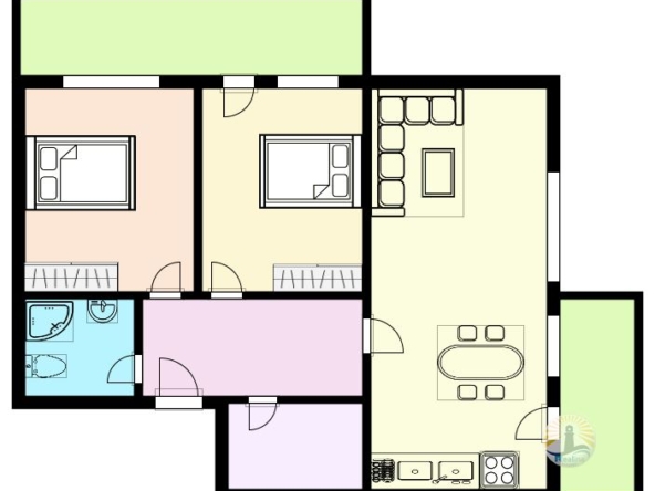 Neue Zwei-Zimmer-Wohnung in Pomorie - 0