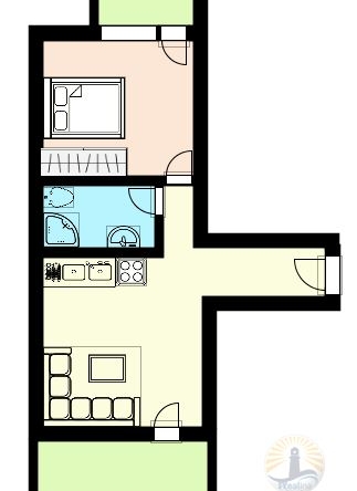 Słoneczny apartament z jedną sypialnią w Pomorie - 0