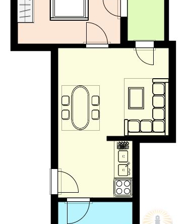 Apartament minunat cu un dormitor în Pomorie - 0