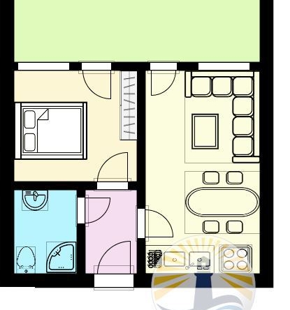 Wohnung mit einem Schlafzimmer in Burgas - 0