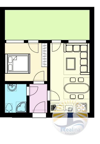 Wohnung mit einem Schlafzimmer in Burgas - 0